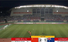 國少2-1澳U16，半場補射扳平，斷球破門。