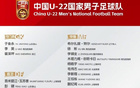 U22國足名單：王鈺棟、毛偉杰領(lǐng)銜，四將入選