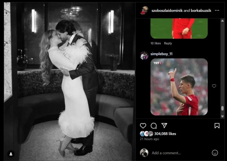 沒完沒了?索博曬結婚照,評論區還有很多球迷在刷居勒爾圖片